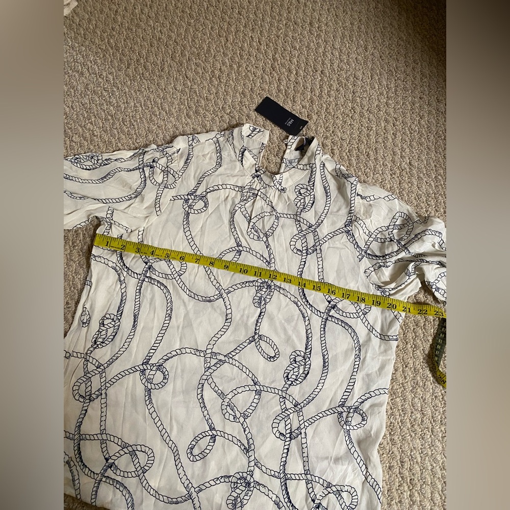 M&S Collection Rope Print Shell Top Blouse NEW US 10 - Picture 10 of 14